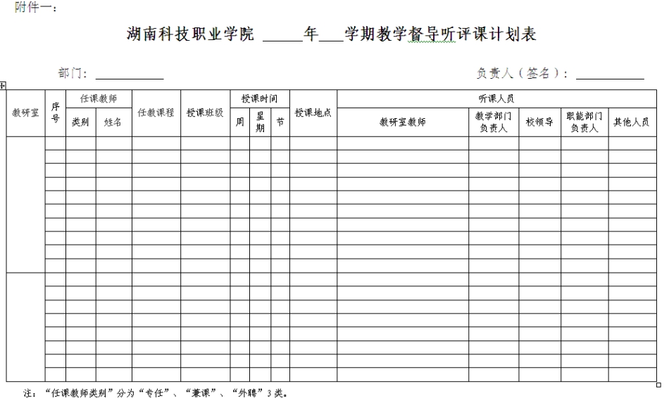 教学督导听评课工作实施管理办法（试行）