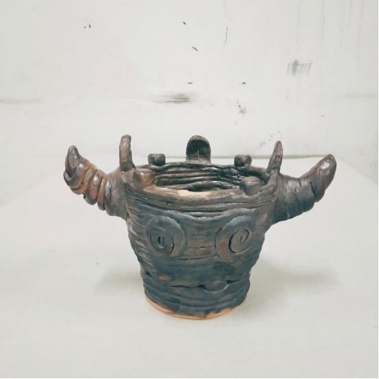 3171班部分同学手工成型陶艺作品